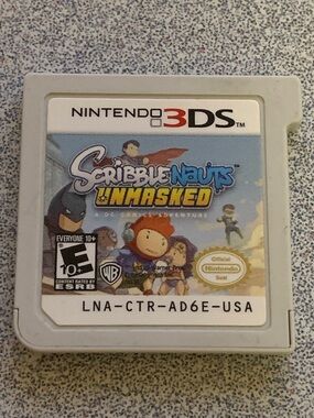 Nintendo 3DS Scribblenauts Unmasked Game Card - White